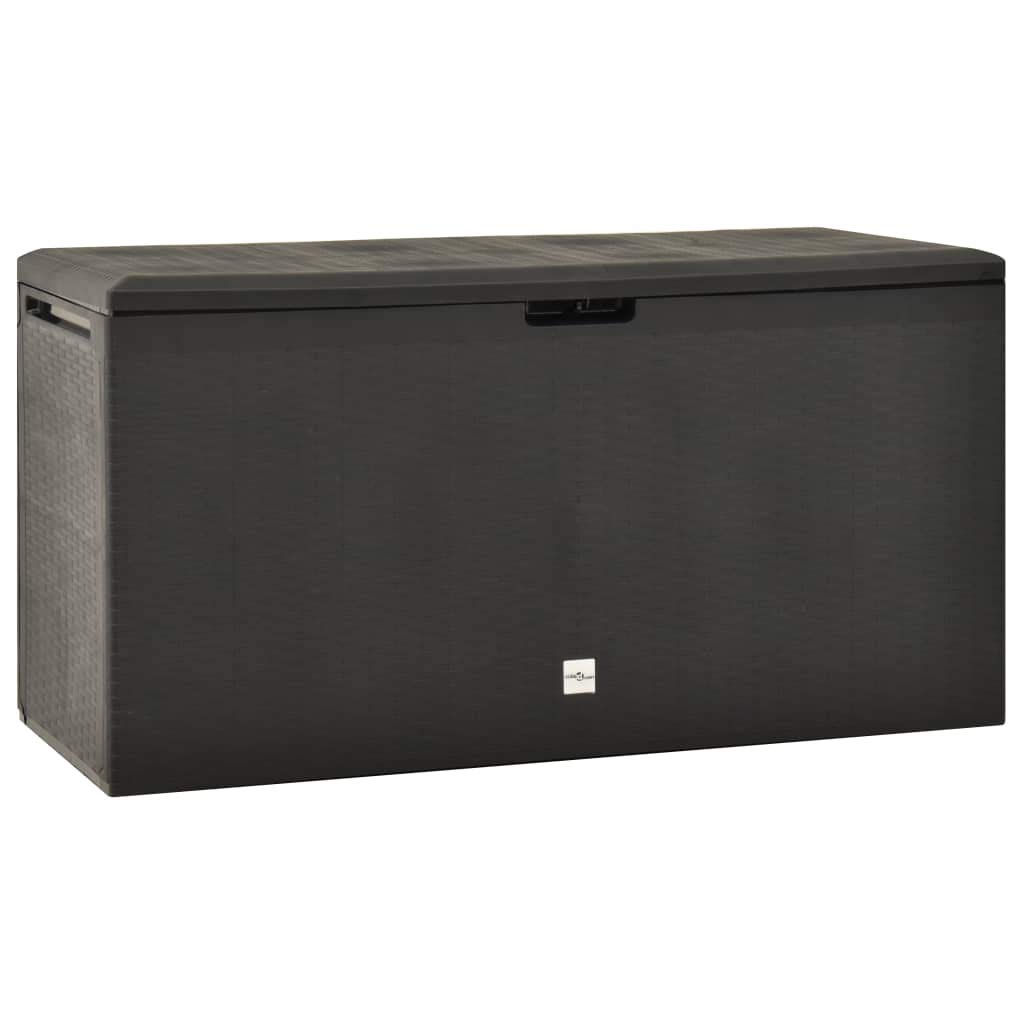 FAMIROSA 50 Gallon Outdoor Storage Box - Waterproof Garden Deck Patio Storage Chest for Cushions, Pillows, Blankets & Tools - 38.7x17.3x21.7 Inches (Anthracite) - Perfect for Backyard, Poolside & Indoor Organization