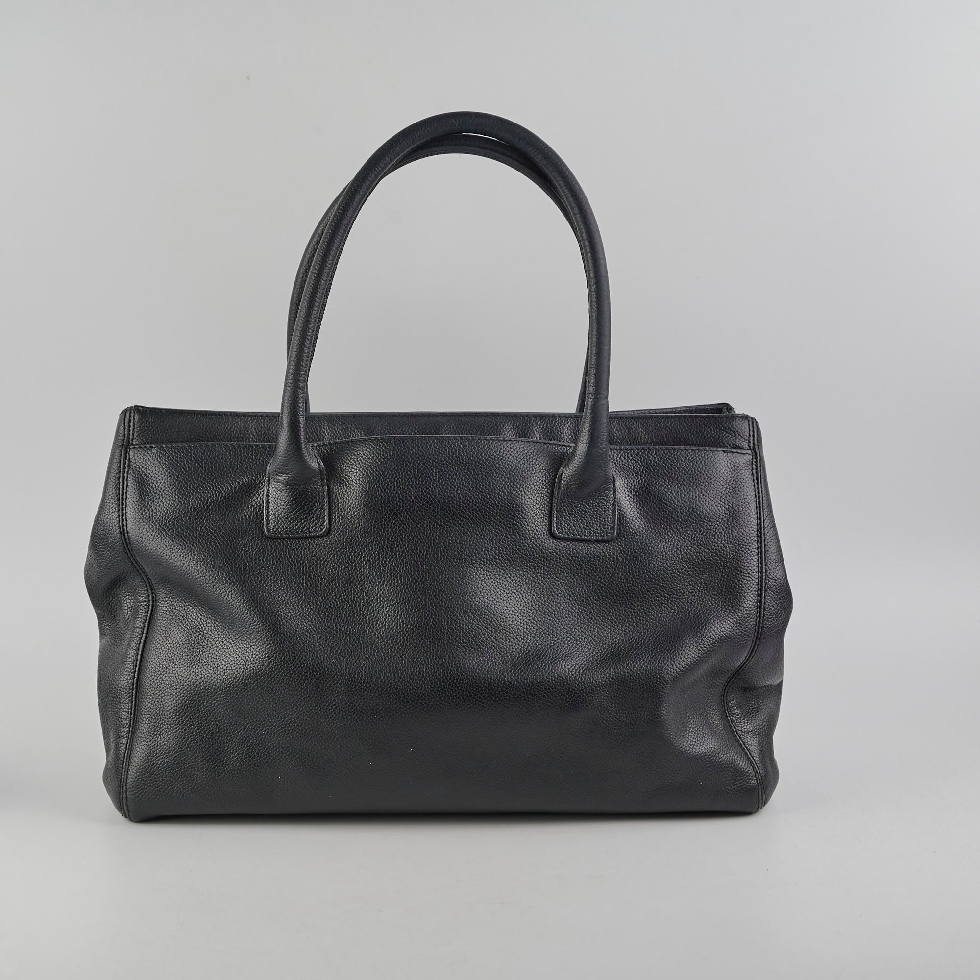 Chanel Cerf Tote Bag in Black Caviar Leather - Luxury Designer Handbag for Women, Perfect for Work, Travel & Everyday Use