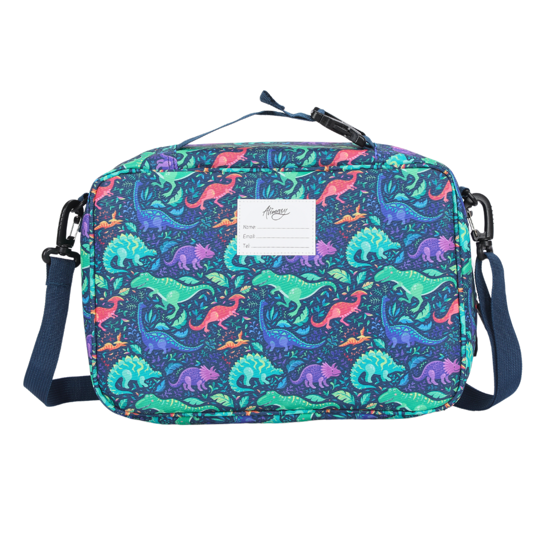 Dinosaur Insulated Lunch Box for Kids - Leak Proof & Thermal Cooler Bag for School, Work, Picnic & Outdoor Activities