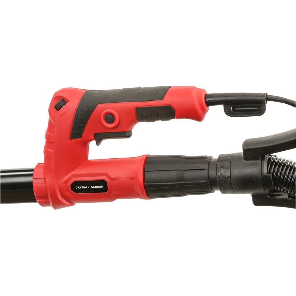 Grizzly Industrial T1239 - Professional Drywall Sander with Vacuum Attachment | Dust-Free Wall Sanding Tool for Home Renovation & Construction Projects