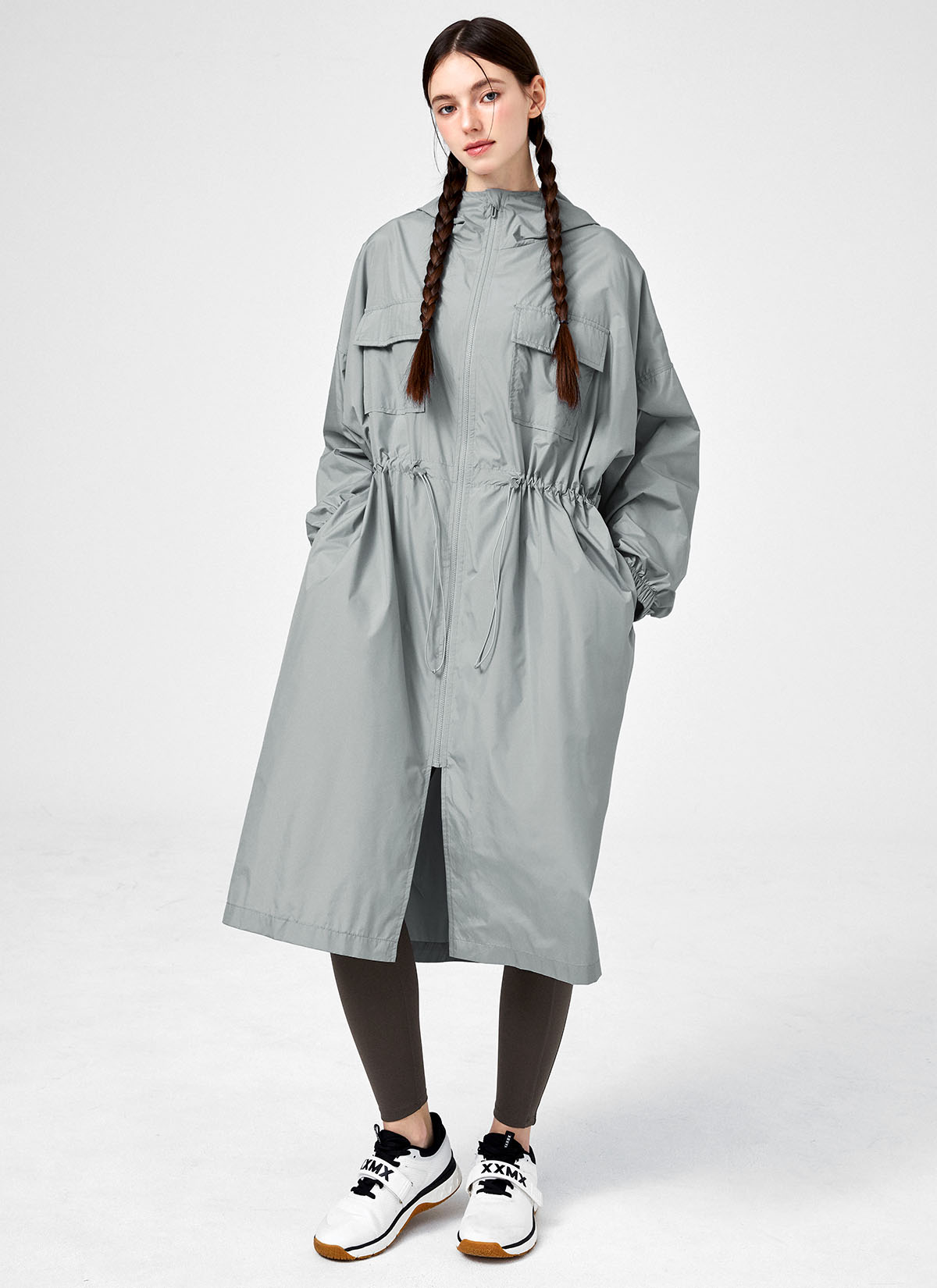 Breathable Essential Maxi Hooded Long Jacket for Women - Perfect for Outdoor Hiking, Travel & Casual Wear