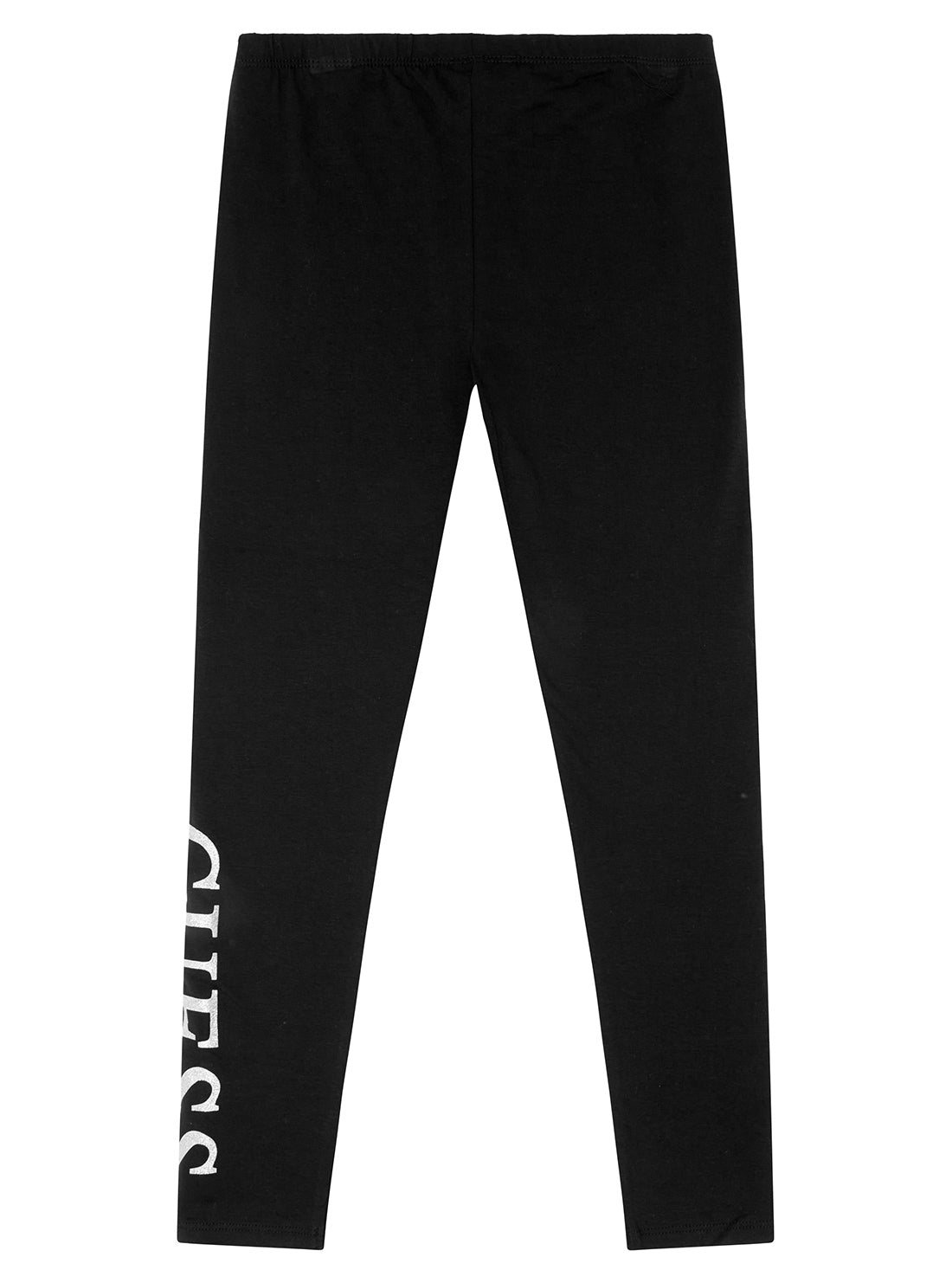 Black Logo Leggings for Women - High Waist Yoga Pants (Size 2-7) - Comfortable Workout Leggings for Gym, Running, and Lounge Wear
