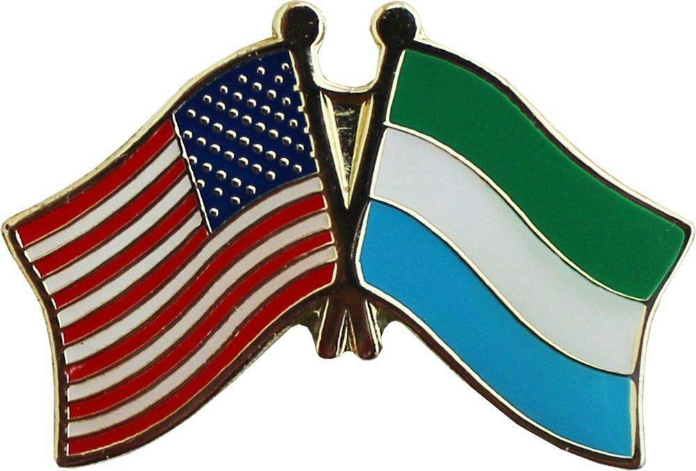 USA American Sierra Leone Friendship Flag Bike Motorcycle Hat Cap Lapel Pin - Premium Quality Flags for Bikers, Motorcycle Enthusiasts & Patriotic Collectors