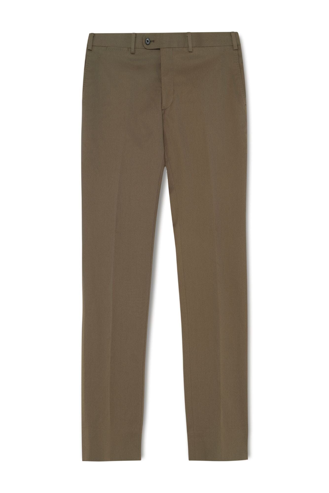 CGC Tailored Pants for Women - Olive Green Stretch Cotton Slim Fit Trousers | Comfortable Office Wear & Casual Outfits
