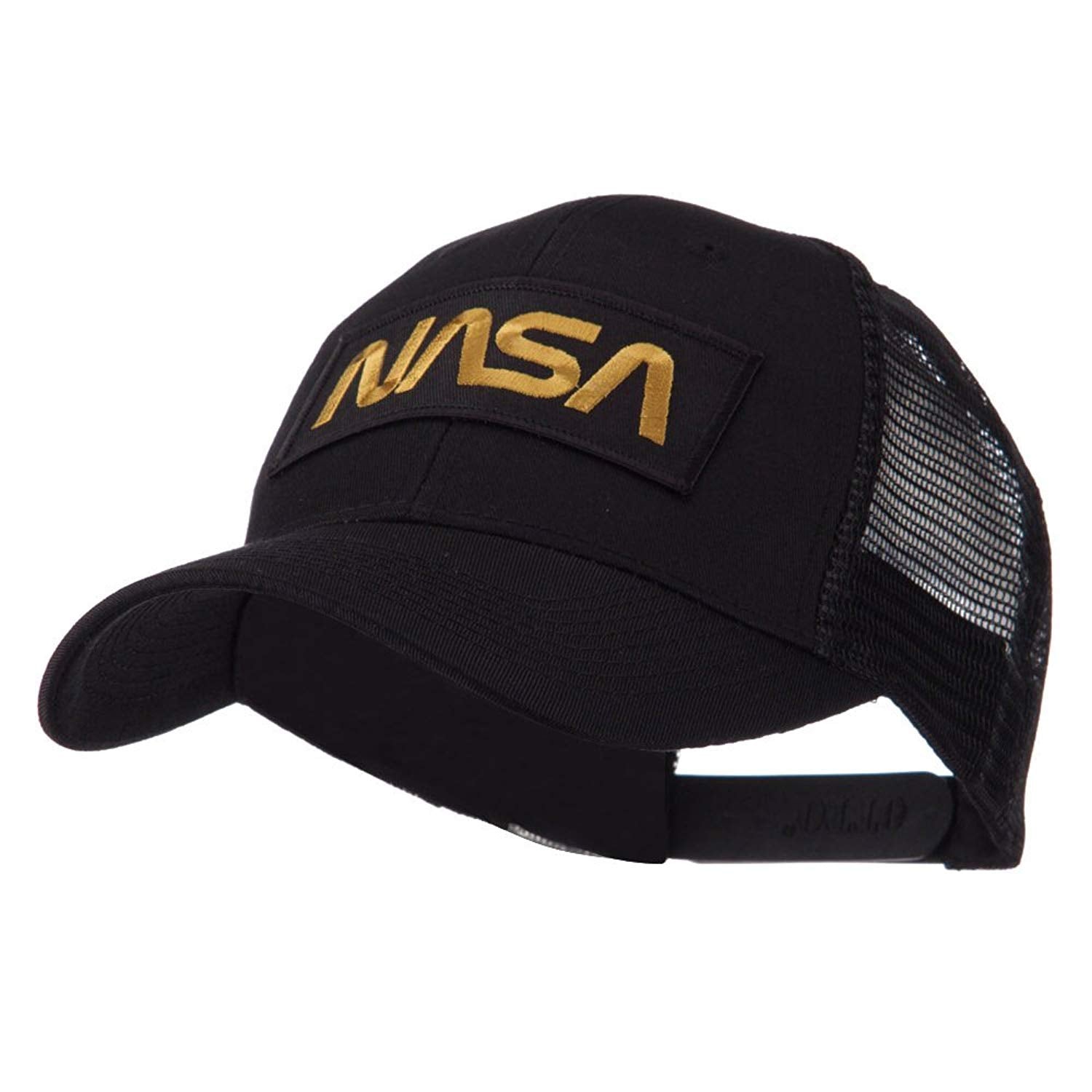 NASA Logo Embroidered Snapback Hat - Gold & Black Adjustable Baseball Cap for Men & Women - Perfect for Space Enthusiasts, Outdoor Activities & Casual Wear