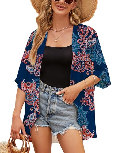Navy Paisley