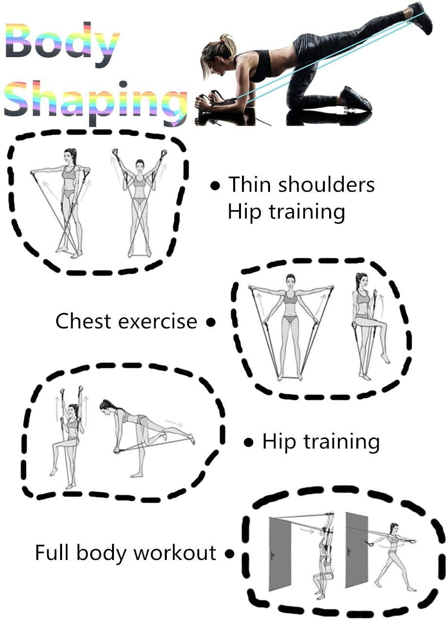 Premium Exercise Resistance Bands Set - Highly Elastic Workout Bands with Handles for Strength Training, Home Fitness, Yoga & Stretching | Ideal for Home Gym, Physical Therapy & Full Body Workouts
