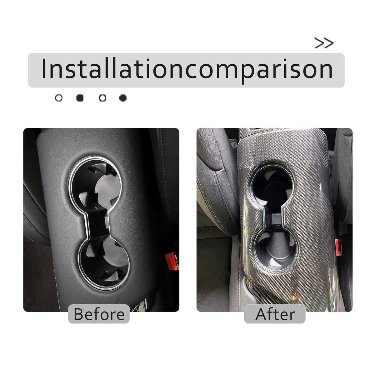 **Real Carbon Fiber Center Console Cover for Toyota Supra GR A90 A91 MK5 (2019-2024) - Armrest Box & Cup Holder Trim - Black Carbon Fiber - Upgrade Interior Styling & Protection**    *(Perfect for enhancing luxury feel, protecting from scratches, and adding sporty style to your Toyota Supra GR interior.)*