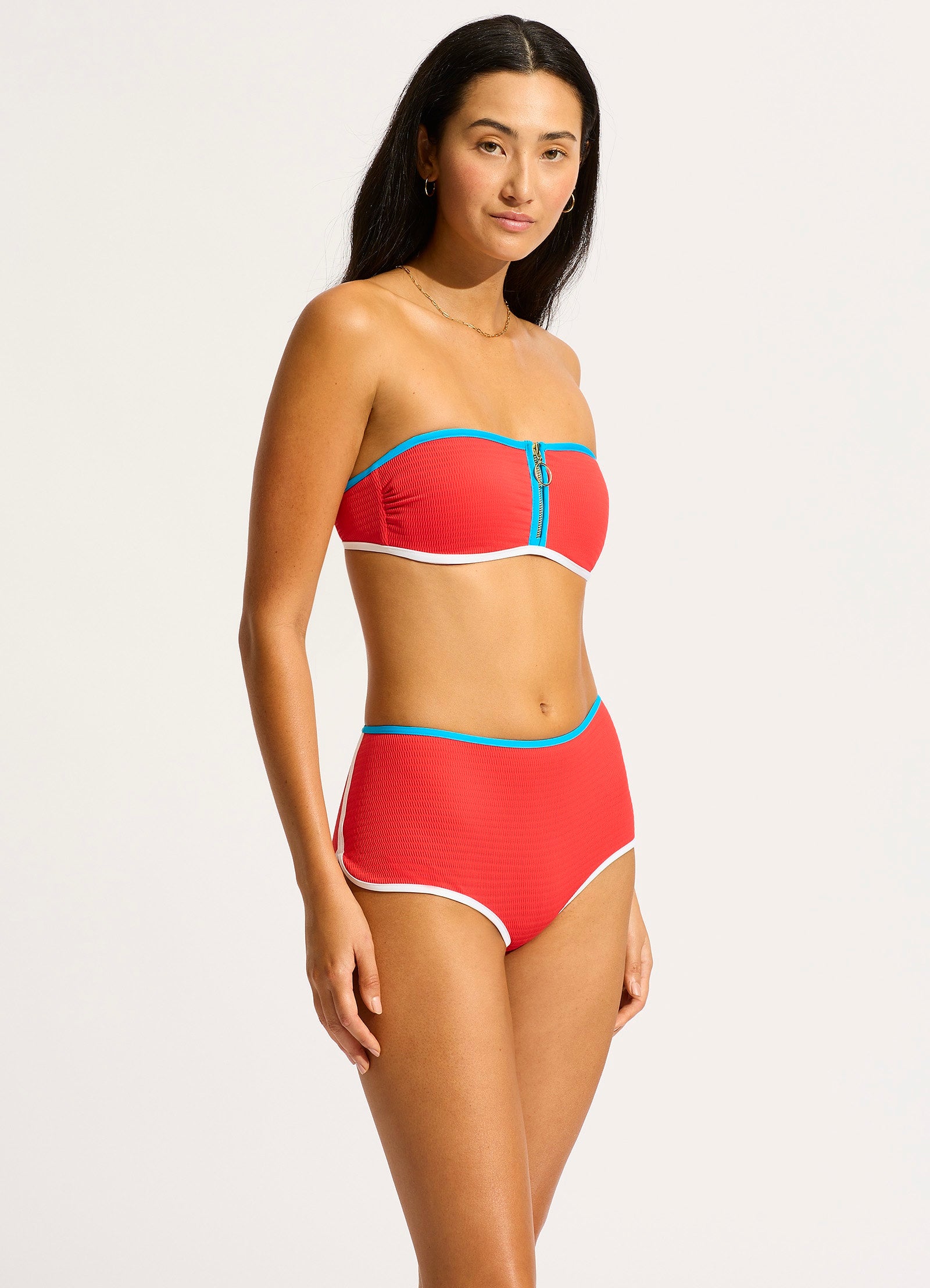 Beach Bound Boyleg Bikini Bottom - Flame Print Swimwear for Women | Perfect for Beach Vacations, Pool Parties & Summer Getaways