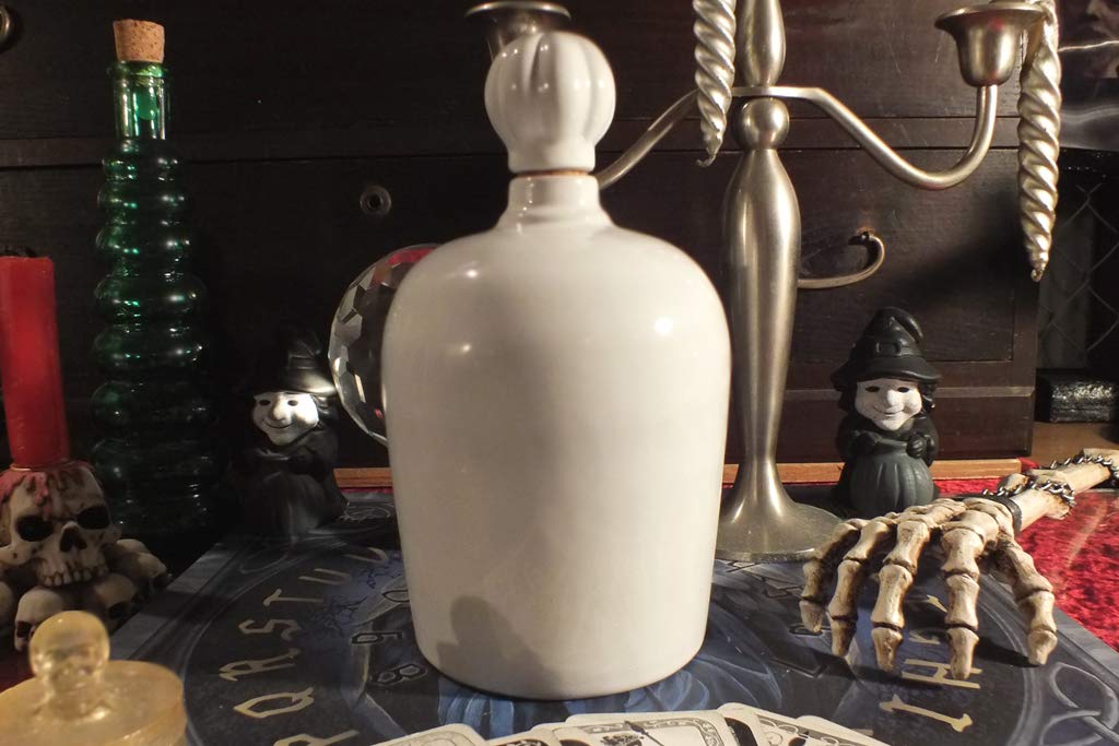 Pacific Giftware The Raven's Cure Never More Poison Ceramic Bottle - Gothic Home Decor, Halloween Party Prop, Unique Collector's Item for Edgar Allan Poe Fans