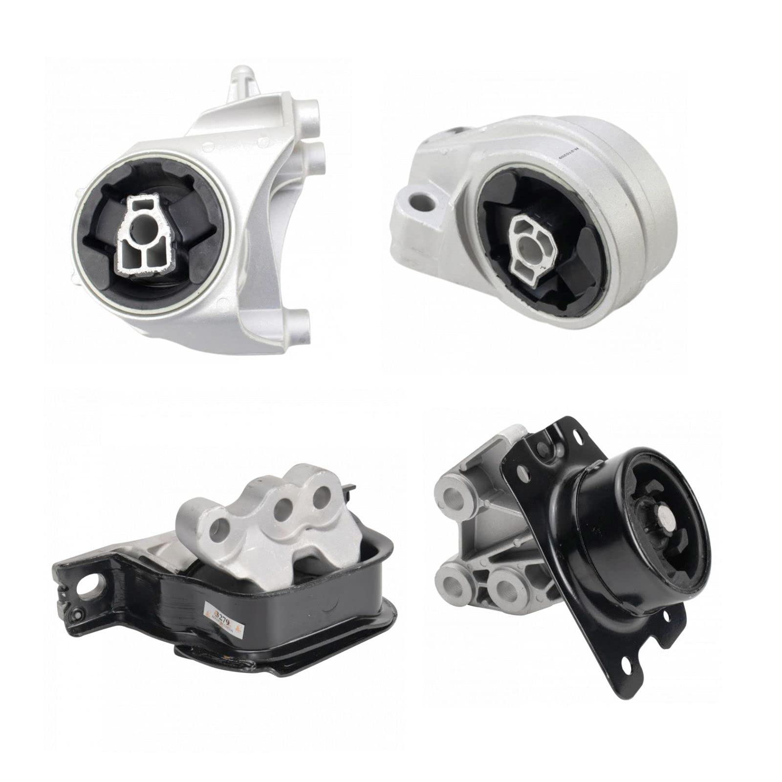 4-Piece Engine Transmission Motor Mount Kit for Chevy Equinox & GMC Terrain 2.4L - Durable Replacement for Smooth Ride & Vibration Reduction (Ideal for DIY Repairs & Off-Road Adventures)
