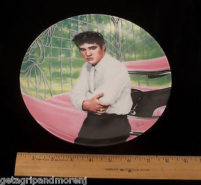 Elvis Presley 1988 Limited Edition Collectible Plate - Elvis at the Gates of Graceland #1 | Vintage Music Memorabilia for Fans & Home Decor