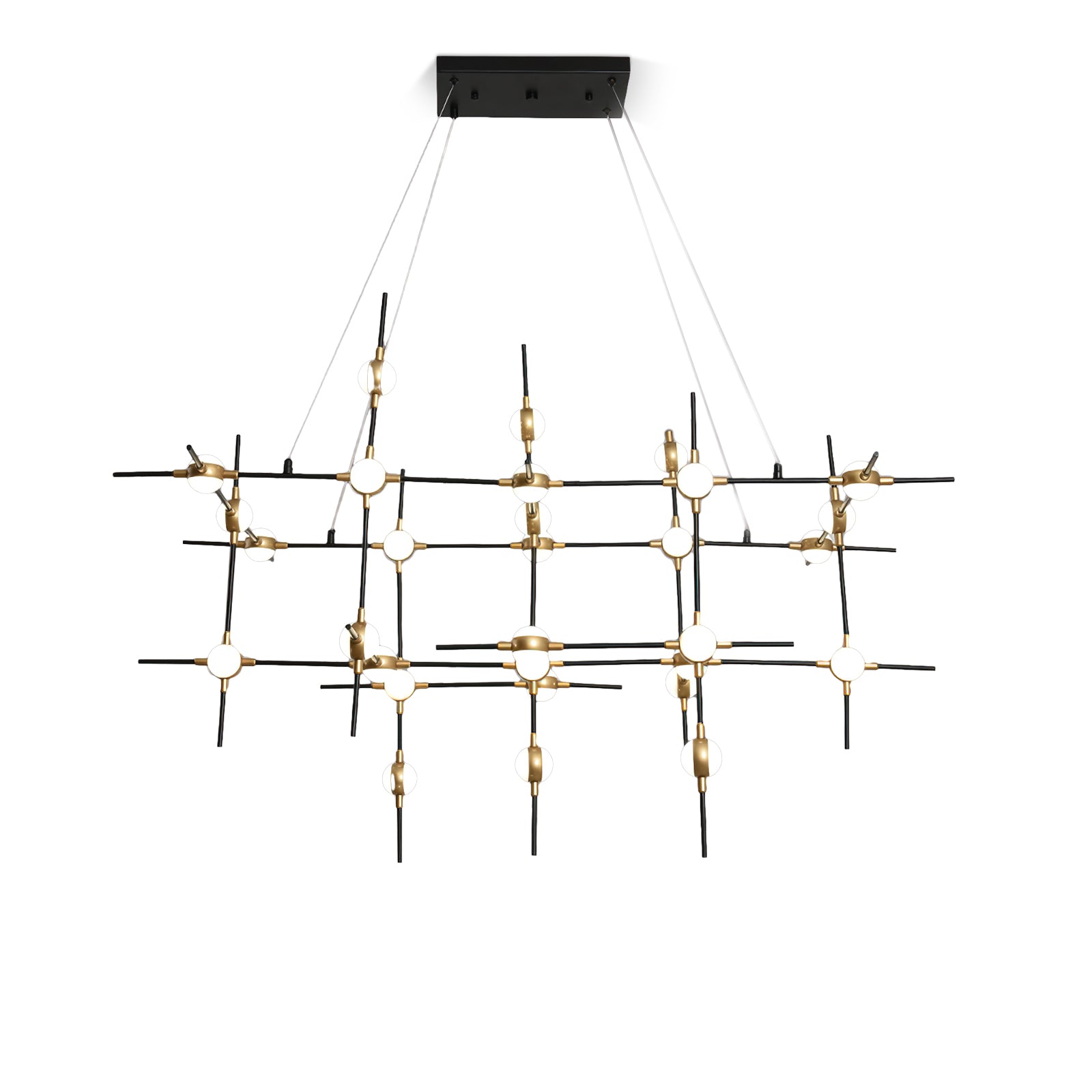 Dorney Floating Ball Chandelier - Modern Crystal Glass Ceiling Light Fixture for Dining Room, Living Room, Bedroom & Entryway | Elegant Home Decor Lighting for Weddings, Restaurants and Luxury Spaces