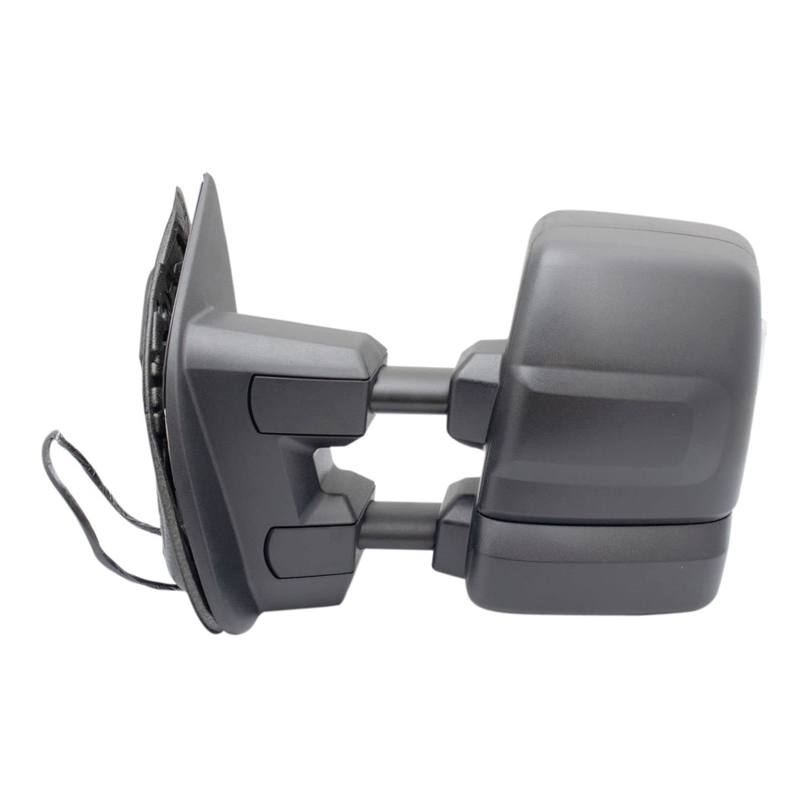 Textured Left Side Mirror Power Heater Puddle Turn Signal for Nissan Titan - Perfect for Winter Driving & Enhanced Night Visibility
