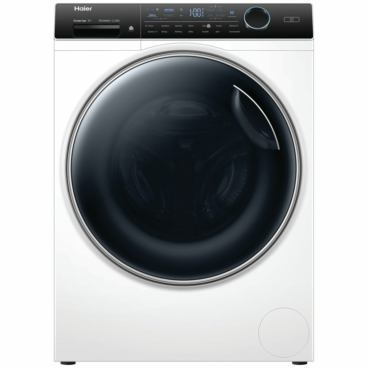 Haier 9kg Front Load Washing Machine 600 Series HWF90AN1 with UV Protection - Perfect for Apartments, Laundromats, and Energy-Efficient Homes