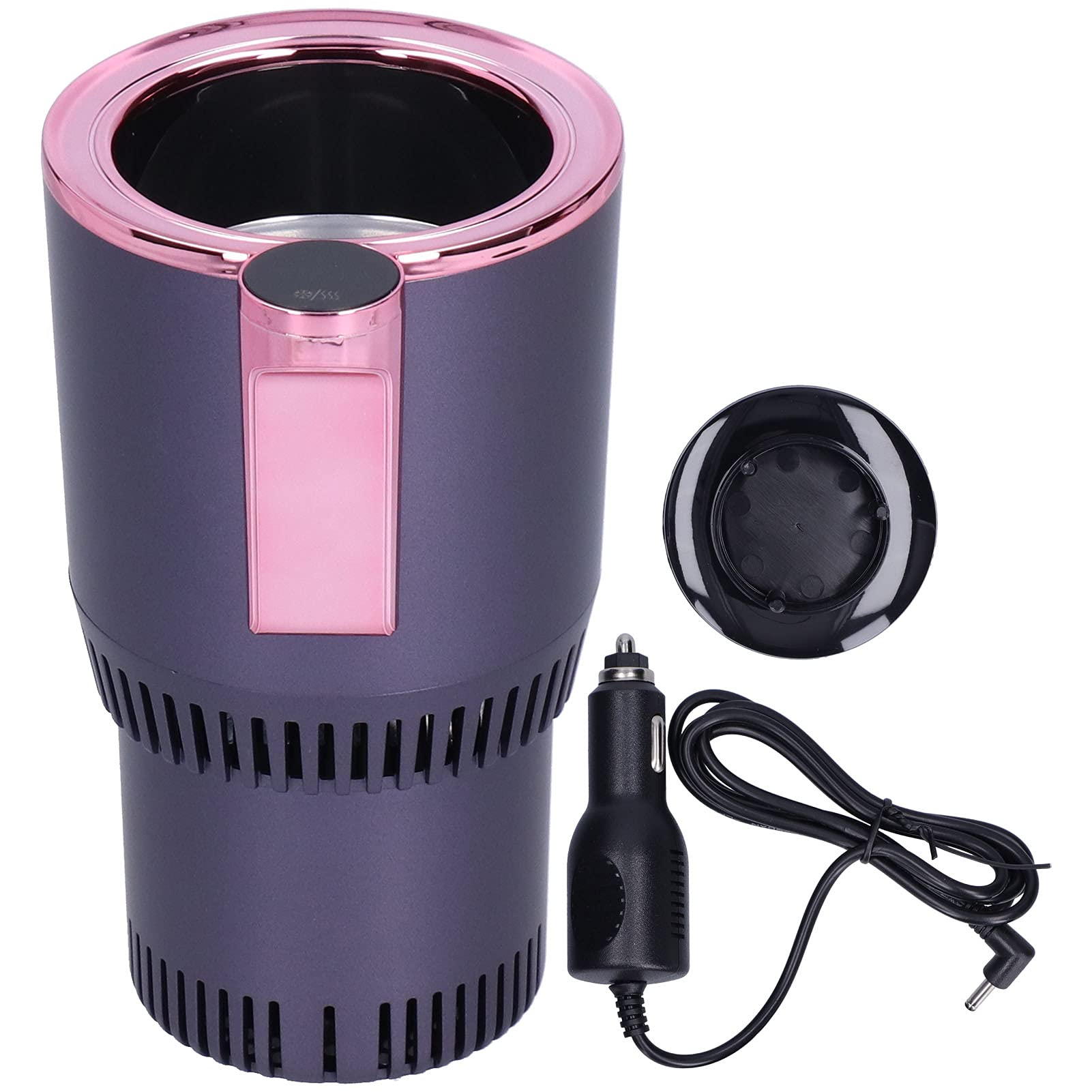 2-in-1 Smart Car Cup Warmer & Cooler - 12V DC Lighter Powered Travel Mug Holder for Hot & Cold Drinks - Perfect for Road Trips, Commuting & Office Use