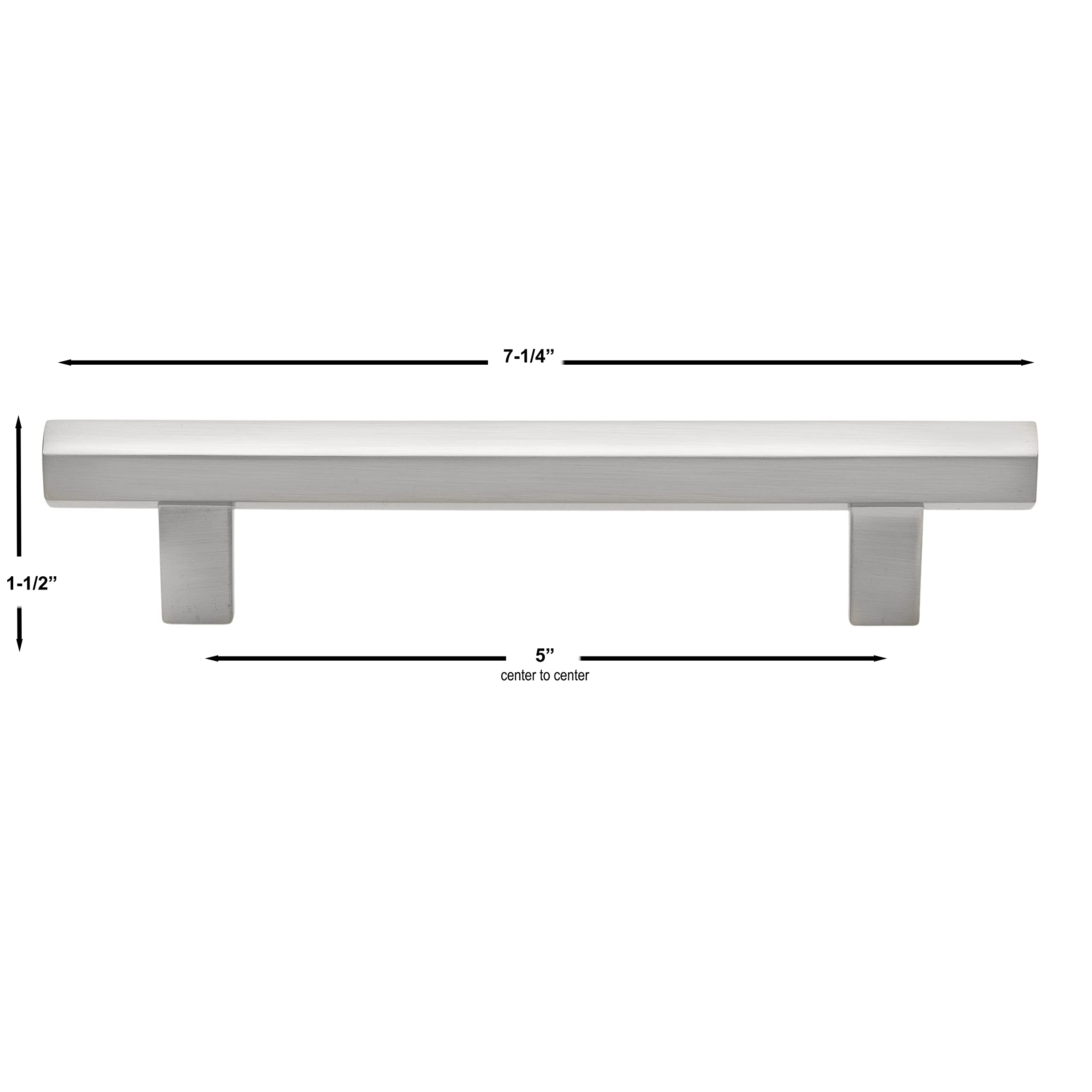 GlideRite 5-Inch Solid Hexagon Bar Pull Cabinet Handle - Oil Rubbed Bronze (Pack of 25) - Perfect for Kitchen Cabinets, Dressers & Bathroom Vanities