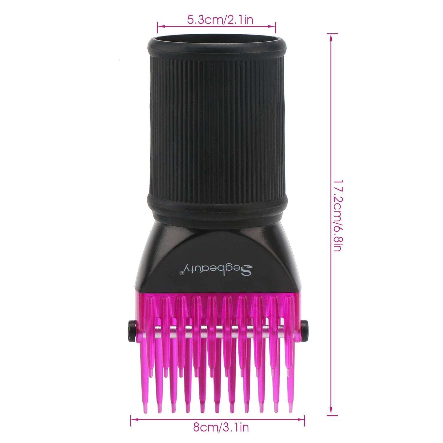 Segbeauty Blender Brush Hair Dryer Attachment - Professional Blow Dryer Comb & Concentrator Nozzle for 1.57-1.97