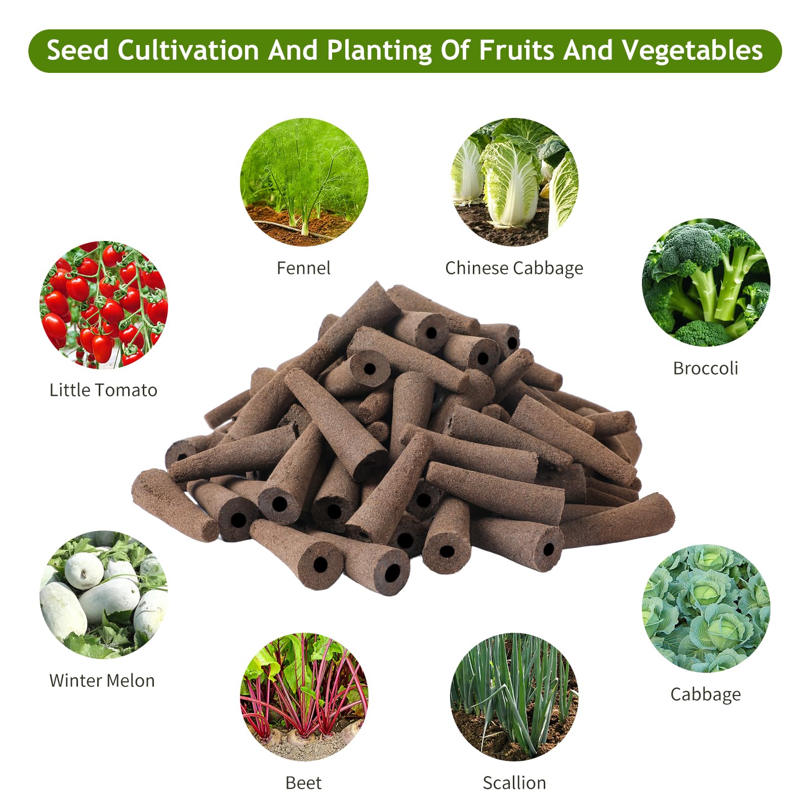 100Pcs Hydroponic Grow Sponges - Seed Starter Pods for Root Growth, Replacement Sponges Compatible with Hydroponic Systems | Perfect for Indoor Gardening, Herb Kits & Hydroponic Seed Starting