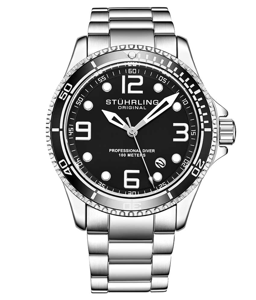 Black Dial / Black Case / Black Stainless Steel Bracelet Deployant Buckle
