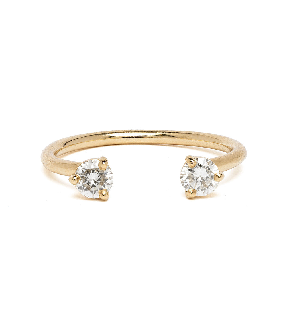 Lunetta Round Diamond Nesting Band Ring - Stackable Wedding & Engagement Ring for Women | Perfect for Bridal Sets, Anniversary Gifts & Everyday Elegance