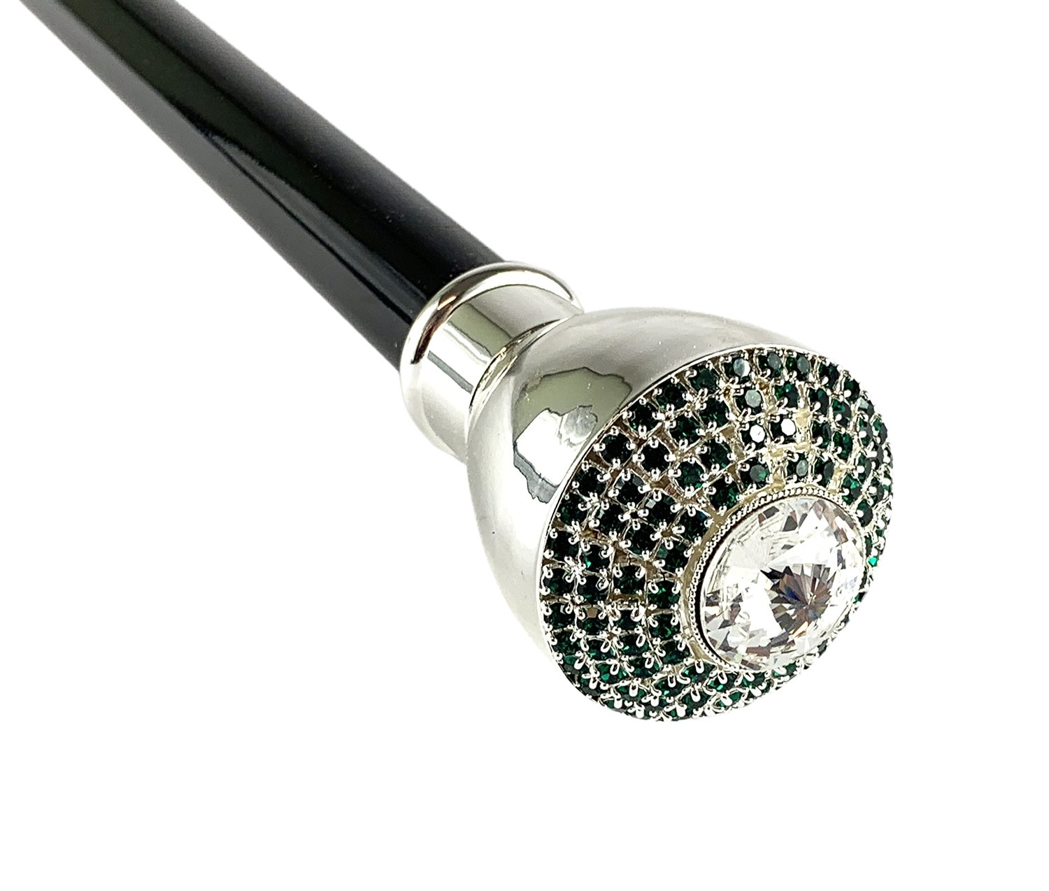Elegant Luxury Walking Cane with Swarovski Crystals - Premium Mobility Aid for Formal Events, Weddings & Special Occasions
