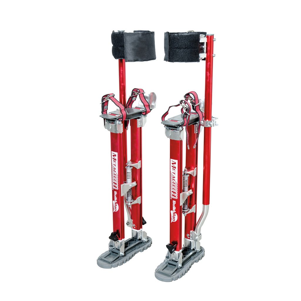 Buildman™ 24-40 Inch Adjustable Drywall Stilts - Professional Construction Tools for Ceiling Work & Painting - Perfect for Contractors, DIY Home Renovation & Interior Design Projects