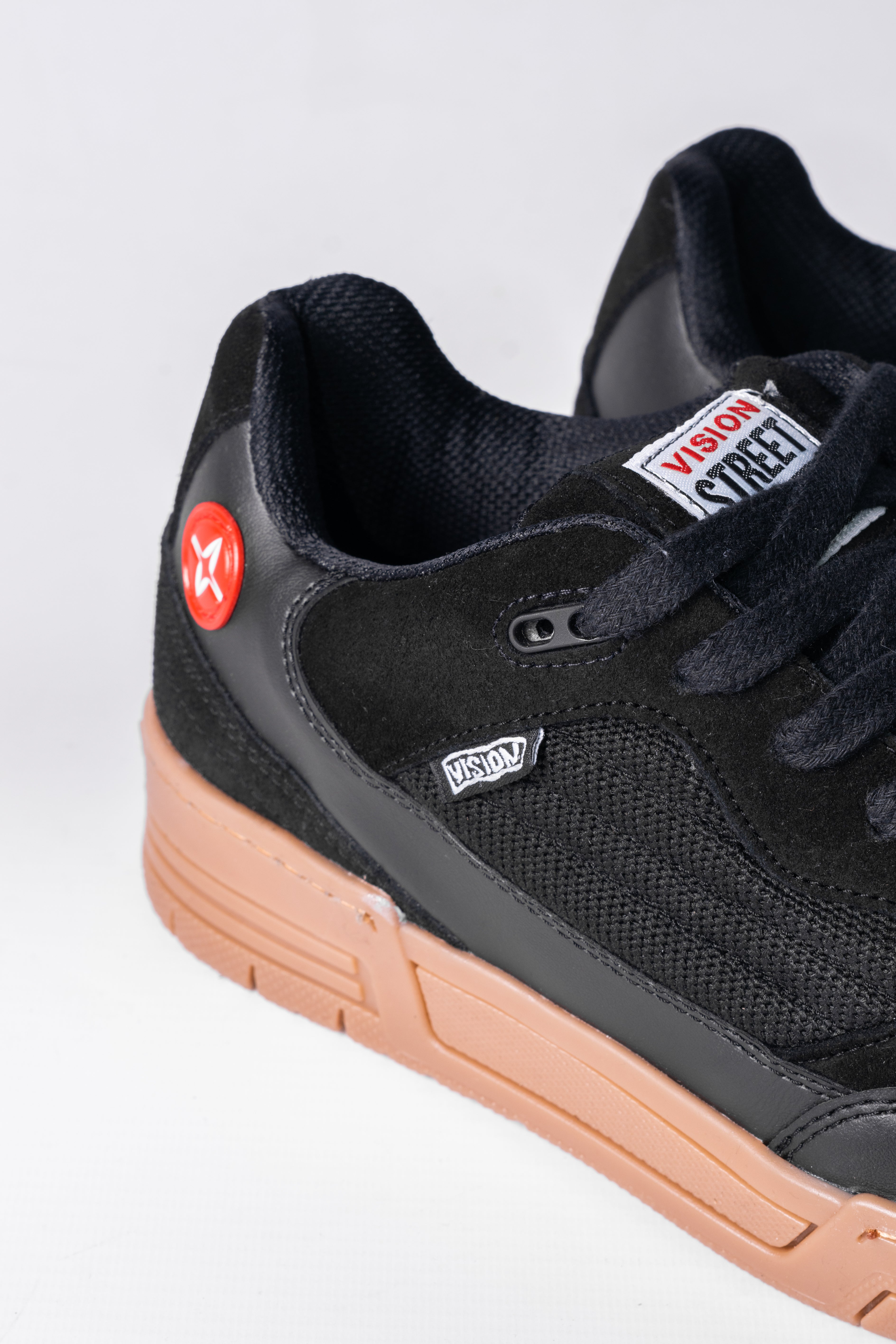 Unisex Vision Saavy Black Gum Sneakers - Comfortable Casual Shoes for Men & Women - Perfect for Running, Walking & Everyday Wear