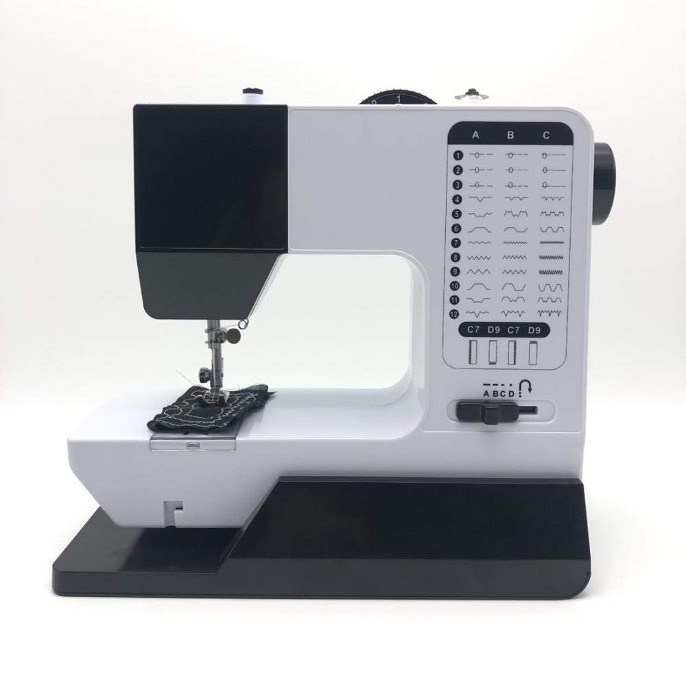 Double Needle Electric Sewing Machine - Household Desktop Multifunctional & Foldable for DIY Crafts, Quilting, Clothing Repair | 110V US Standard | Perfect for Beginners & Home Use