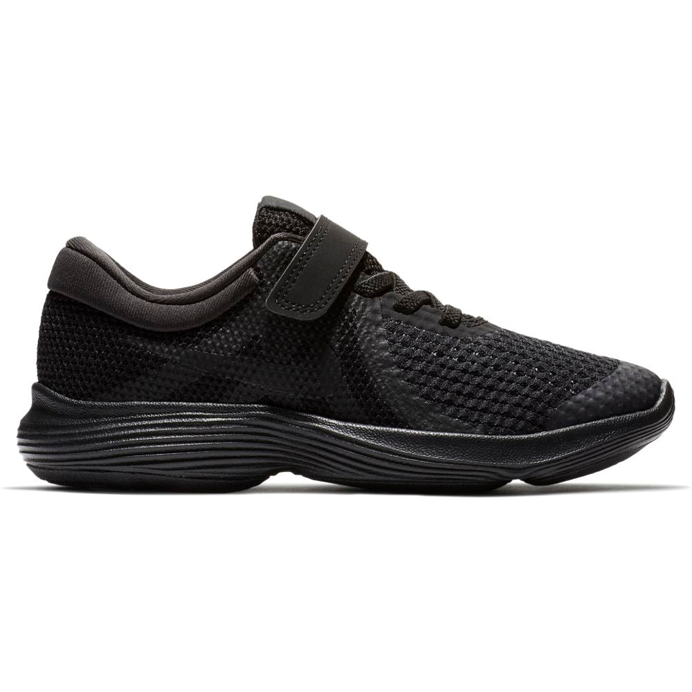Nike Black/Black Revolution Kids' Sneakers - Lightweight & Comfortable for Running, School & Play | Boys & Girls Athletic Shoes
