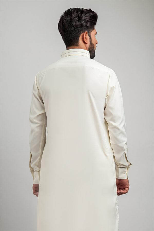 Elegant Ivory Designer Shalwar Kameez - Traditional Pakistani Outfit for Women | Perfect for Weddings, Parties & Special Occasions