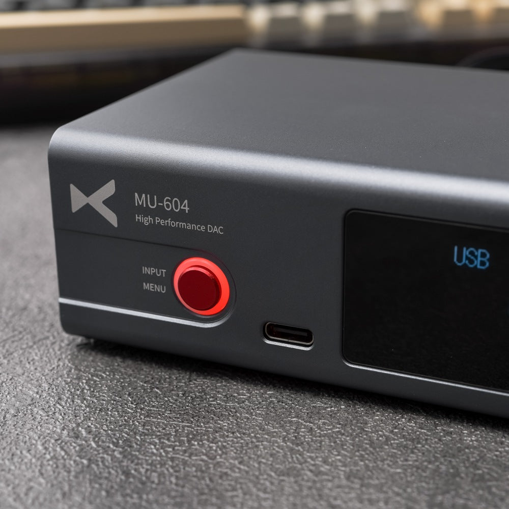xDuoo MU 604 High Performance DAC with Dual ES9038Q2M Chips - Supports DSD256 & 32bit/768kHz - Perfect for Audiophiles & Home Audio Systems