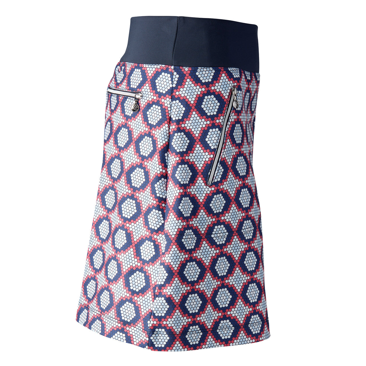 Women's Golf Skort - 17 Inch Navy Blue Athletic Skirt with Built-in Shorts for Comfort & Performance | Perfect for Golf, Tennis & Casual Wear