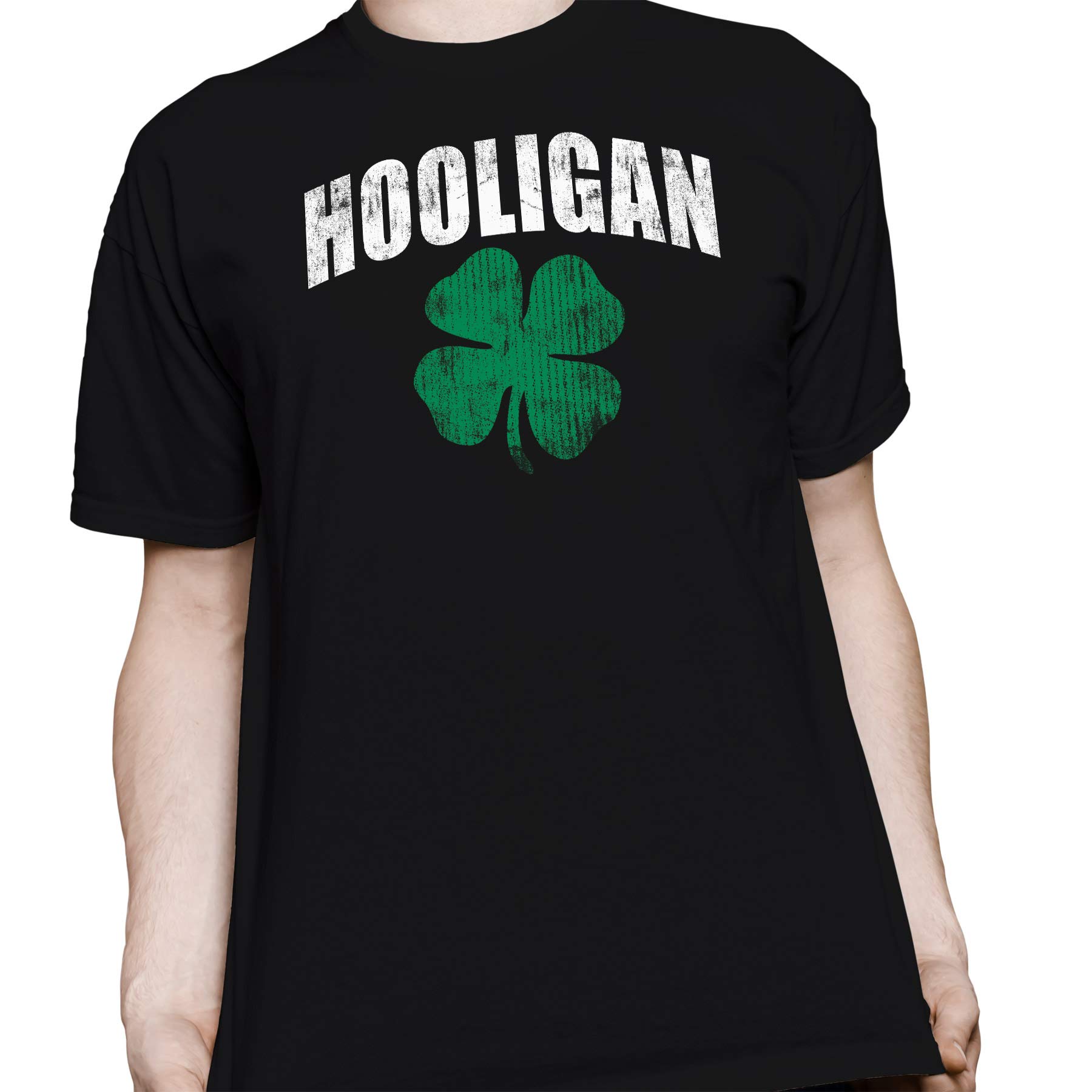 Vintage Distressed St. Patrick's Day T-Shirt for Men & Women - Hooligan Clover Design | Irish Pub Crawl, Party & Festival Outfit