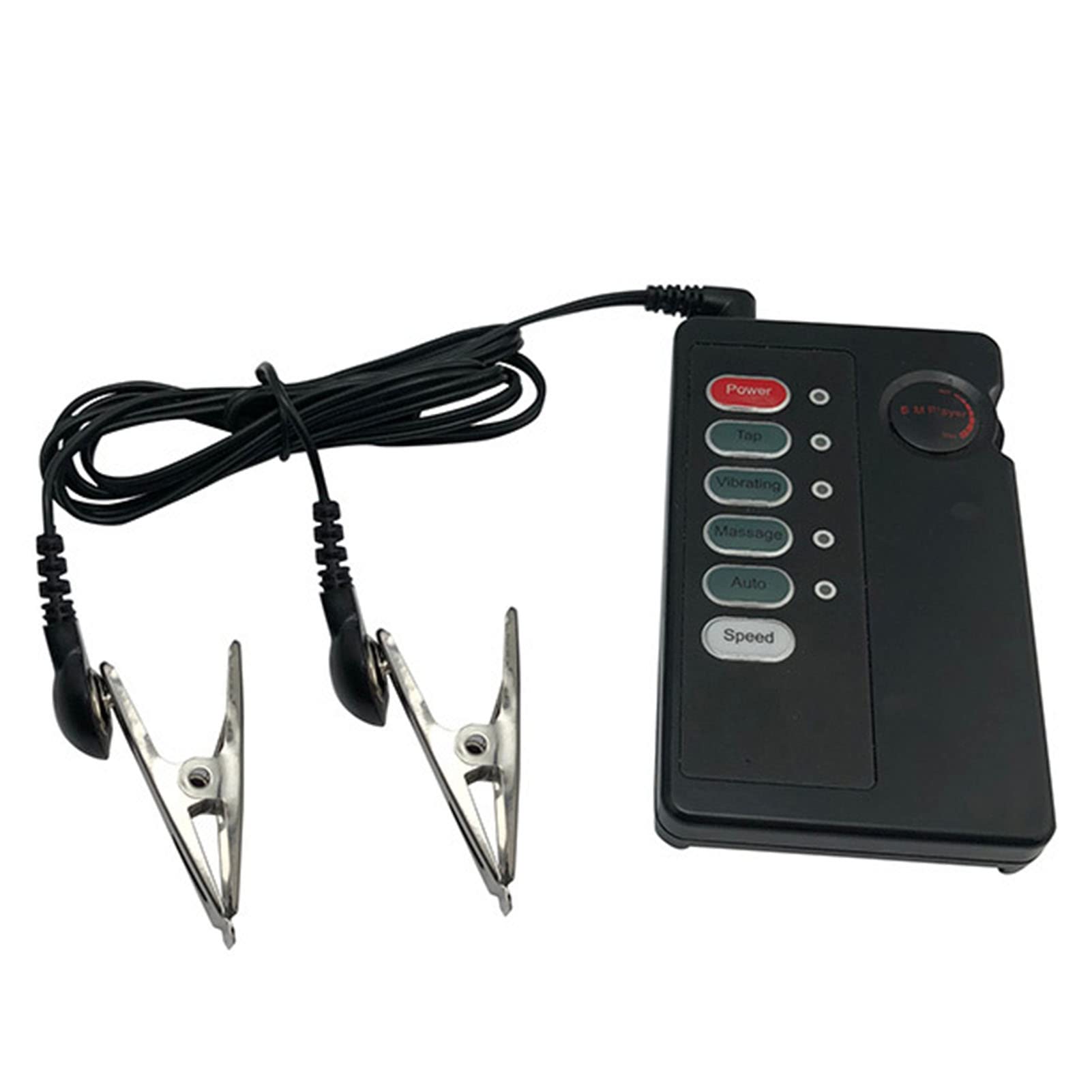 Electric Nipple Clamps - Adjustable Shock Intensity, Non-Piercing Nipple Jewelry for Women & Couples Play - BDSM Sensation Toys for Bedroom Fun & Spicy Intimacy