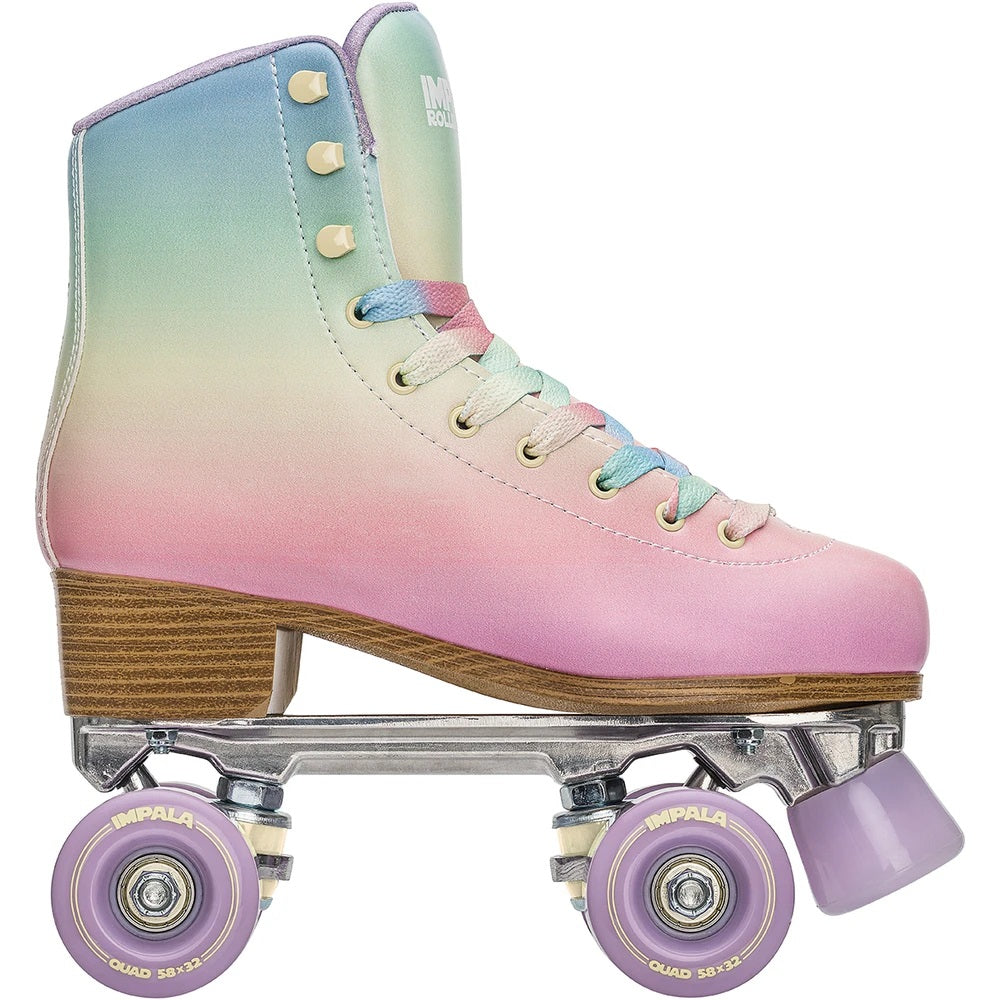 Impala Rollerskates for Women - Pastel Fade Quad Skates with Light-Up Wheels | Outdoor & Indoor Roller Skating for Beginners & Pros | Perfect for Rinks, Parks & Roller Discos