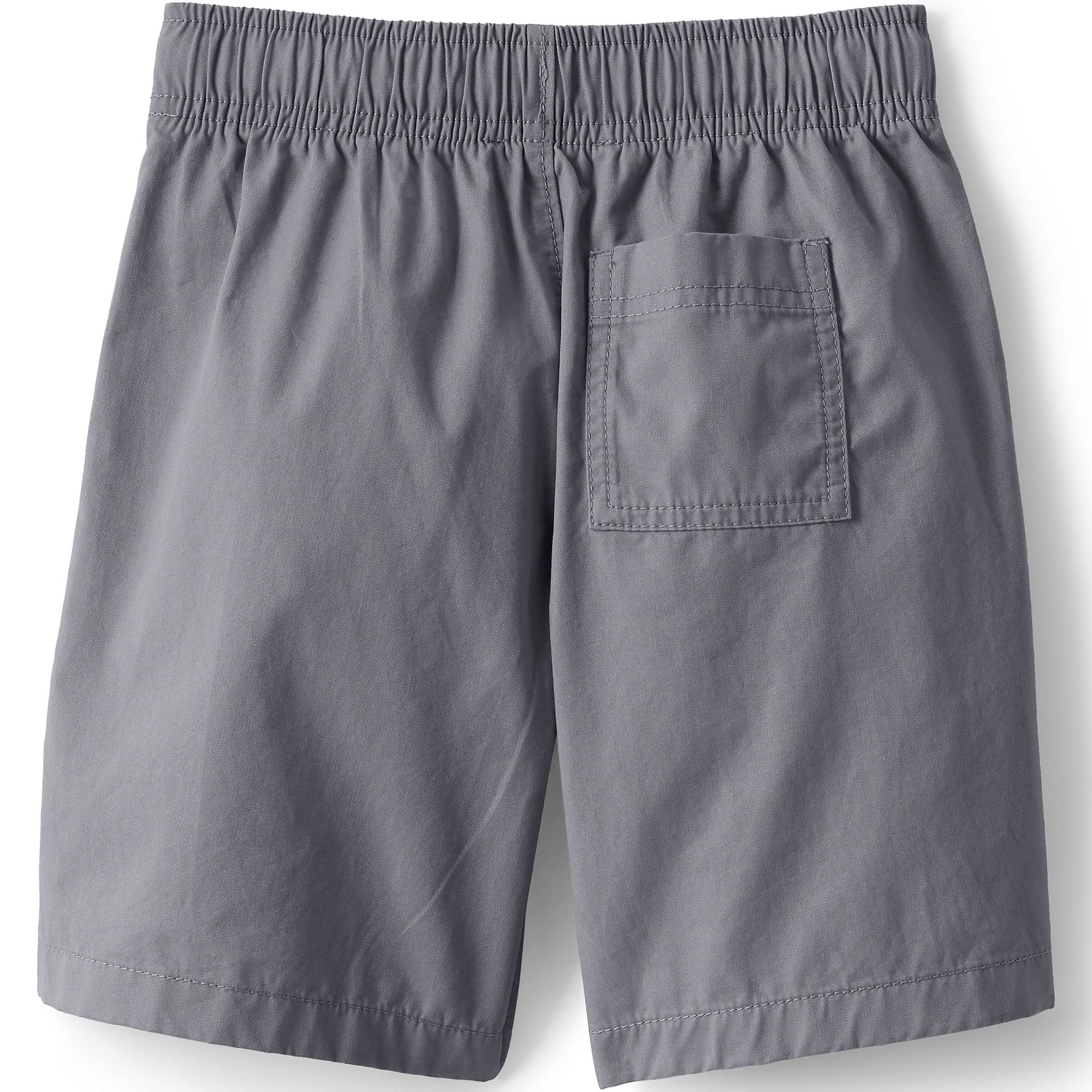 Lands' End Kids Chambray Shorts - Elastic Waist for Play & Comfort