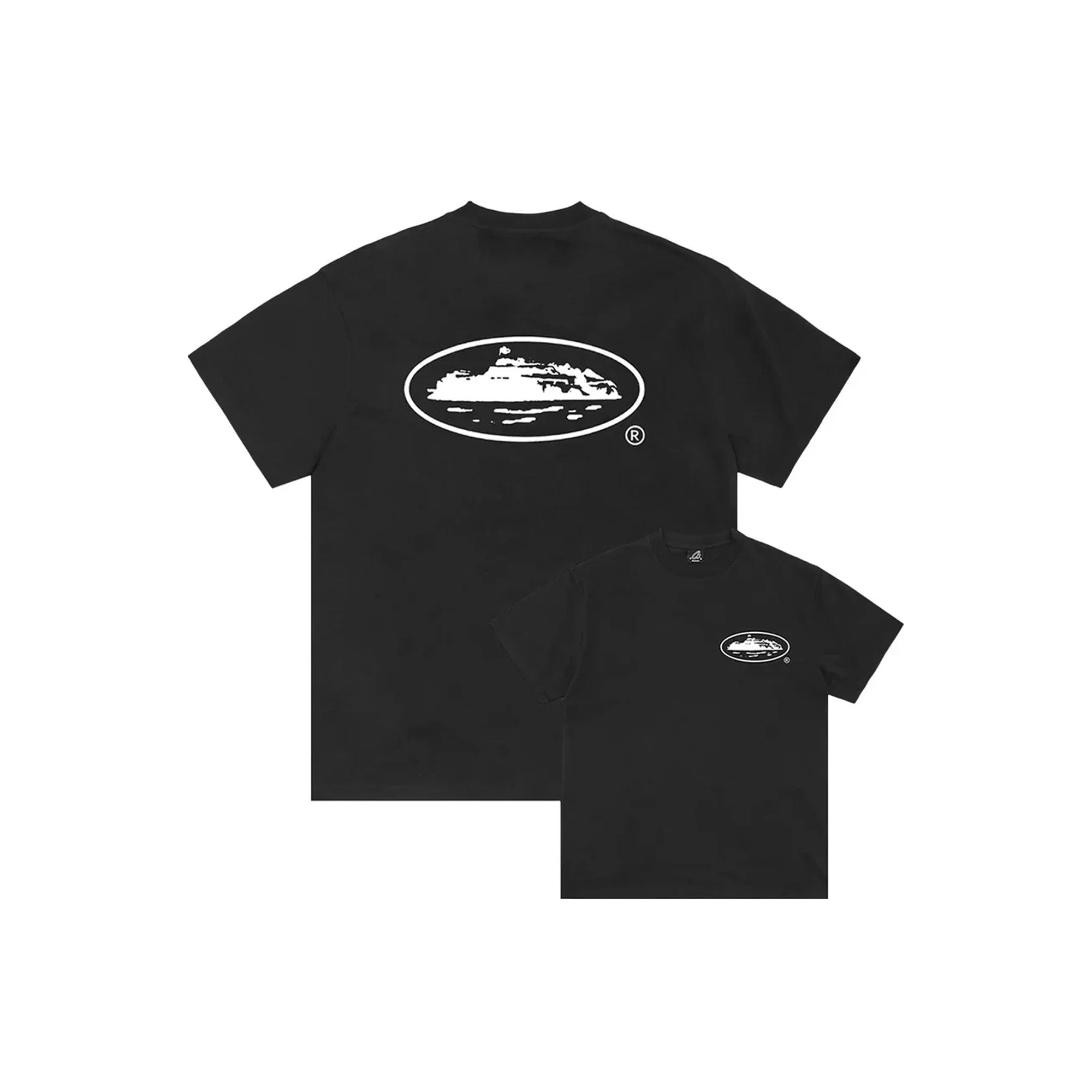 Corteiz OG Island Logo Tee - Black Cotton T-Shirt for Men | Streetwear Fashion 2023 | Casual Wear, Hip Hop Style, Urban Outfits