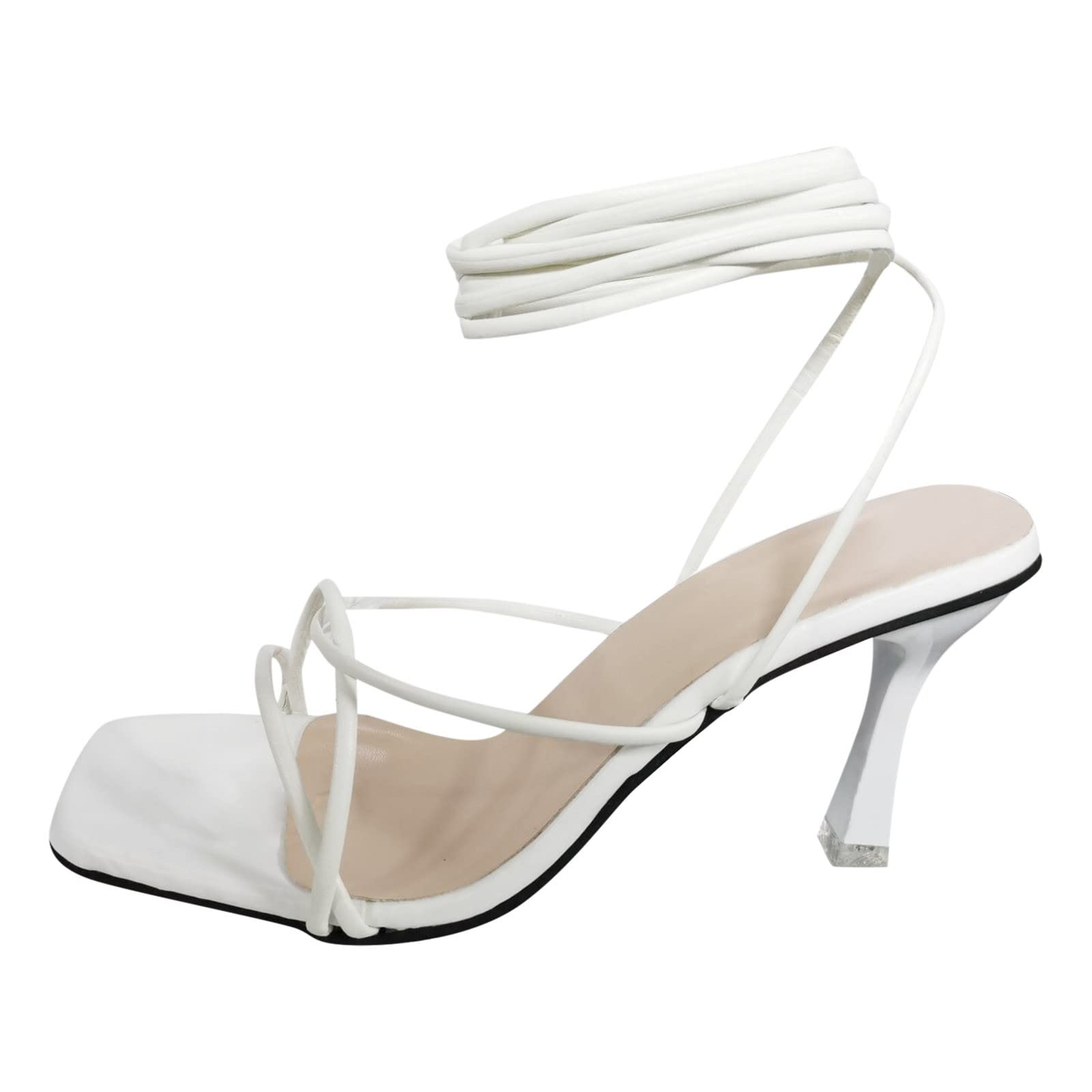 Women's Fashion High Heel Sandals - MJIPPH Breathable Lace-Up Casual Shoes for Summer, Beach, Party & Daily Wear