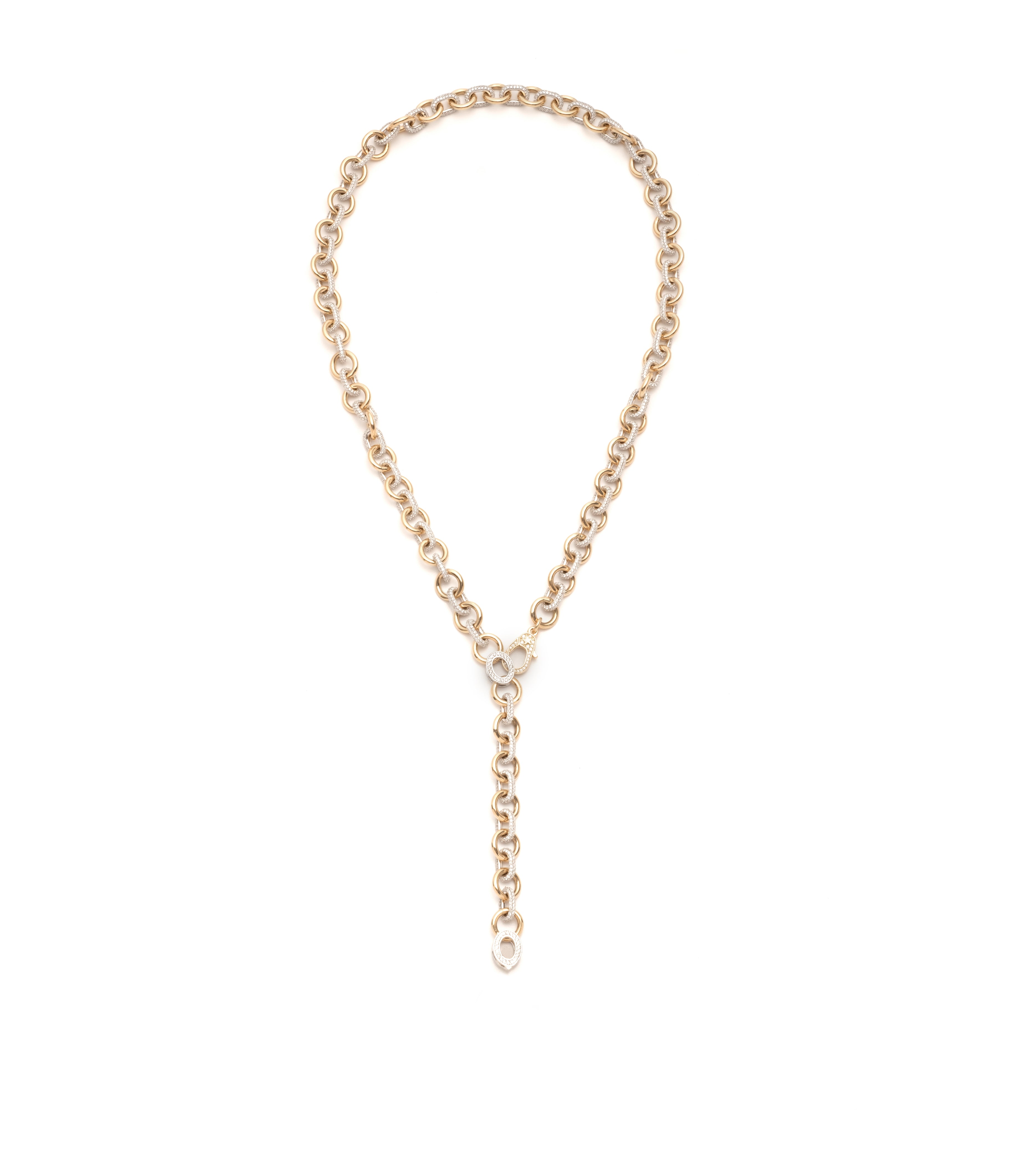 14K Gold Midsized Diamond Extension Chain - Adjustable Length Necklace for Layering & Special Occasions