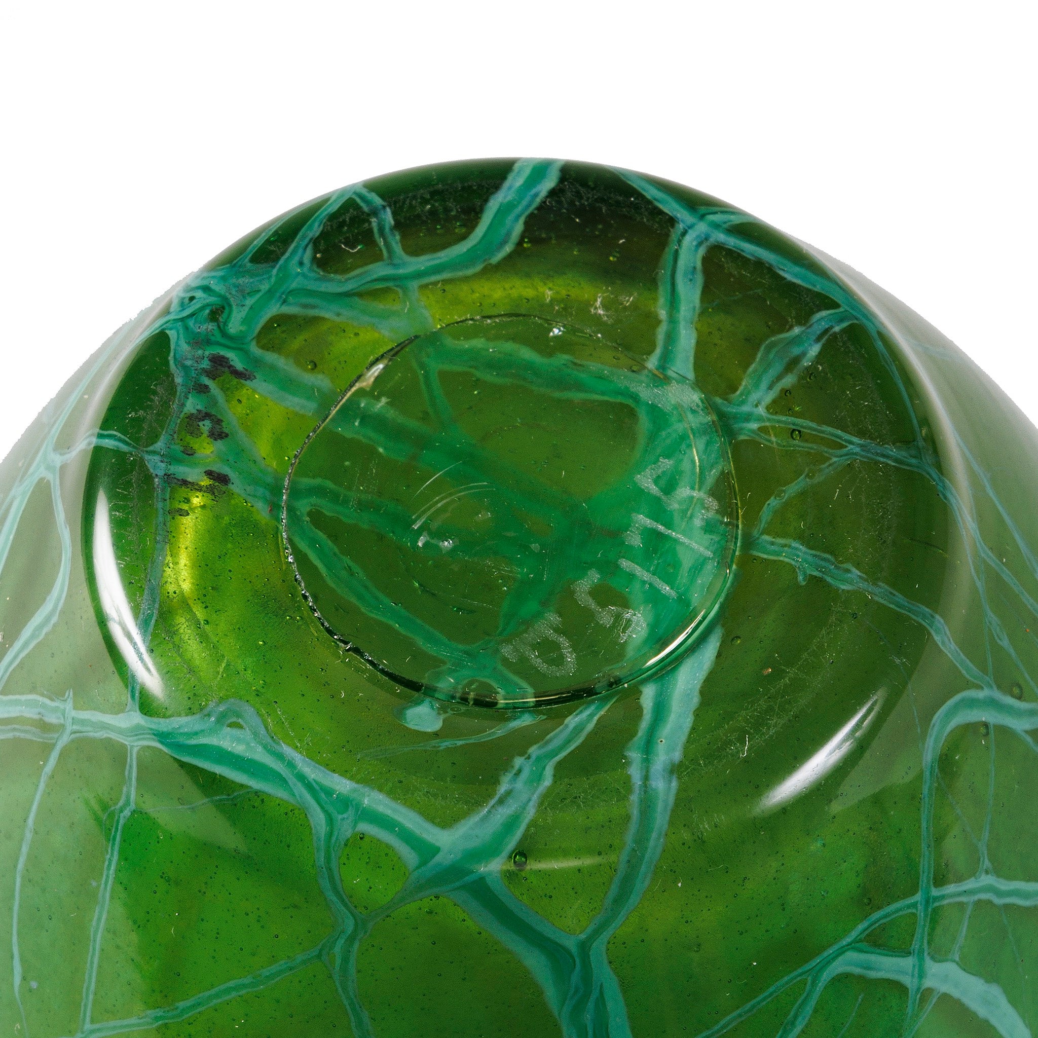 Tiffany Studios New York Handcrafted Glass Paperweight Vase - Elegant Home Decor for Living Room, Office, or Gift Giving