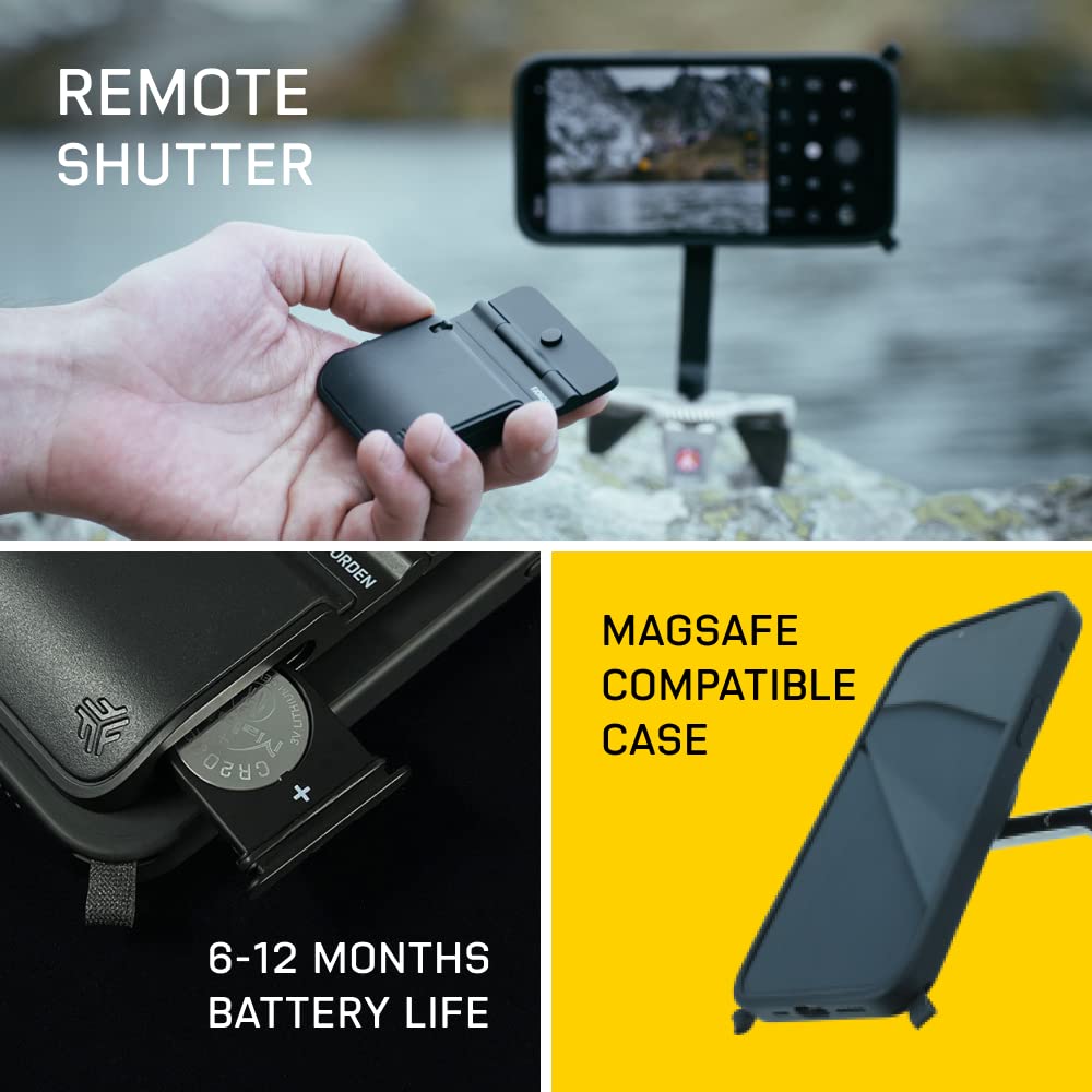FJORDEN Plus Bundle for iPhone 12 Pro Max - MagSafe Compatible Camera Grip & Protective Phone Case - Professional Photography Accessories for Vlogging, Travel & Content Creation