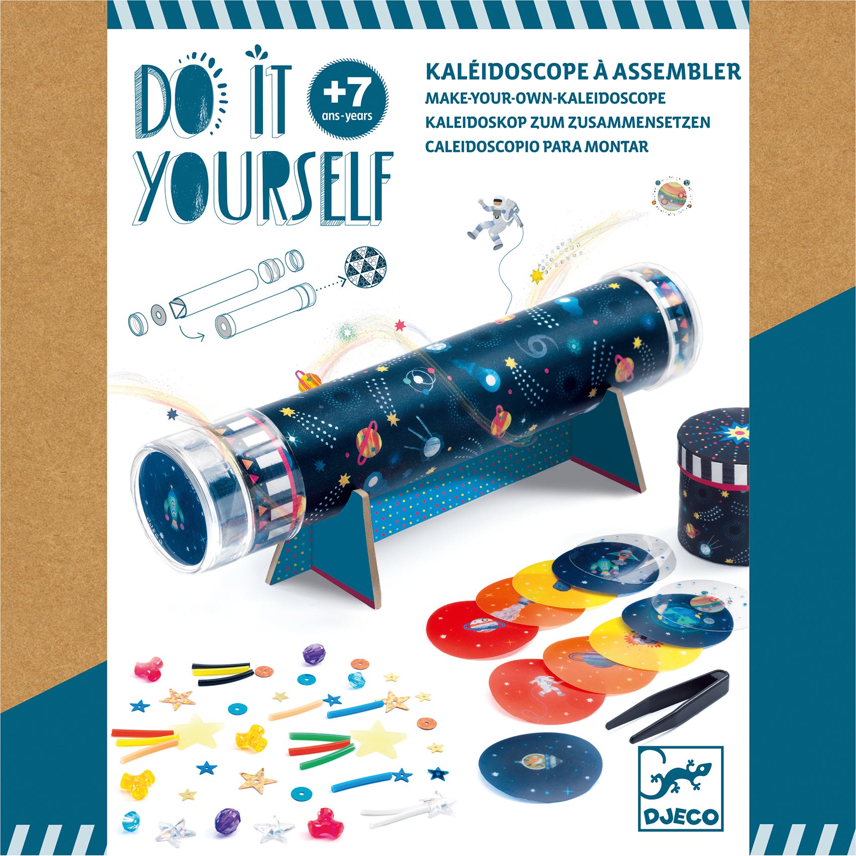 DIY Kaleidoscope Kit for Kids & Adults - Creative Science Toy for Fun & Learning - Perfect for Birthday Gifts, STEM Activities & Family Bonding Time