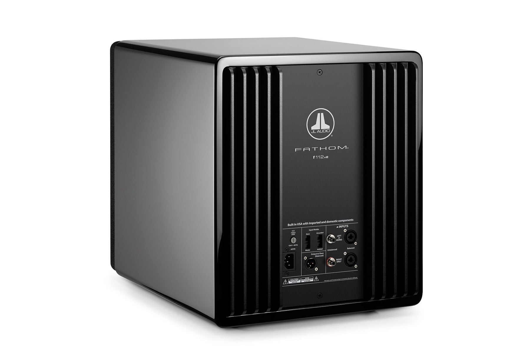 JL Audio Fathom F112V2 12-Inch Powered Subwoofer - High Performance Home Theater & Car Audio Bass Speaker - Black Gloss Finish for Premium Sound Systems
