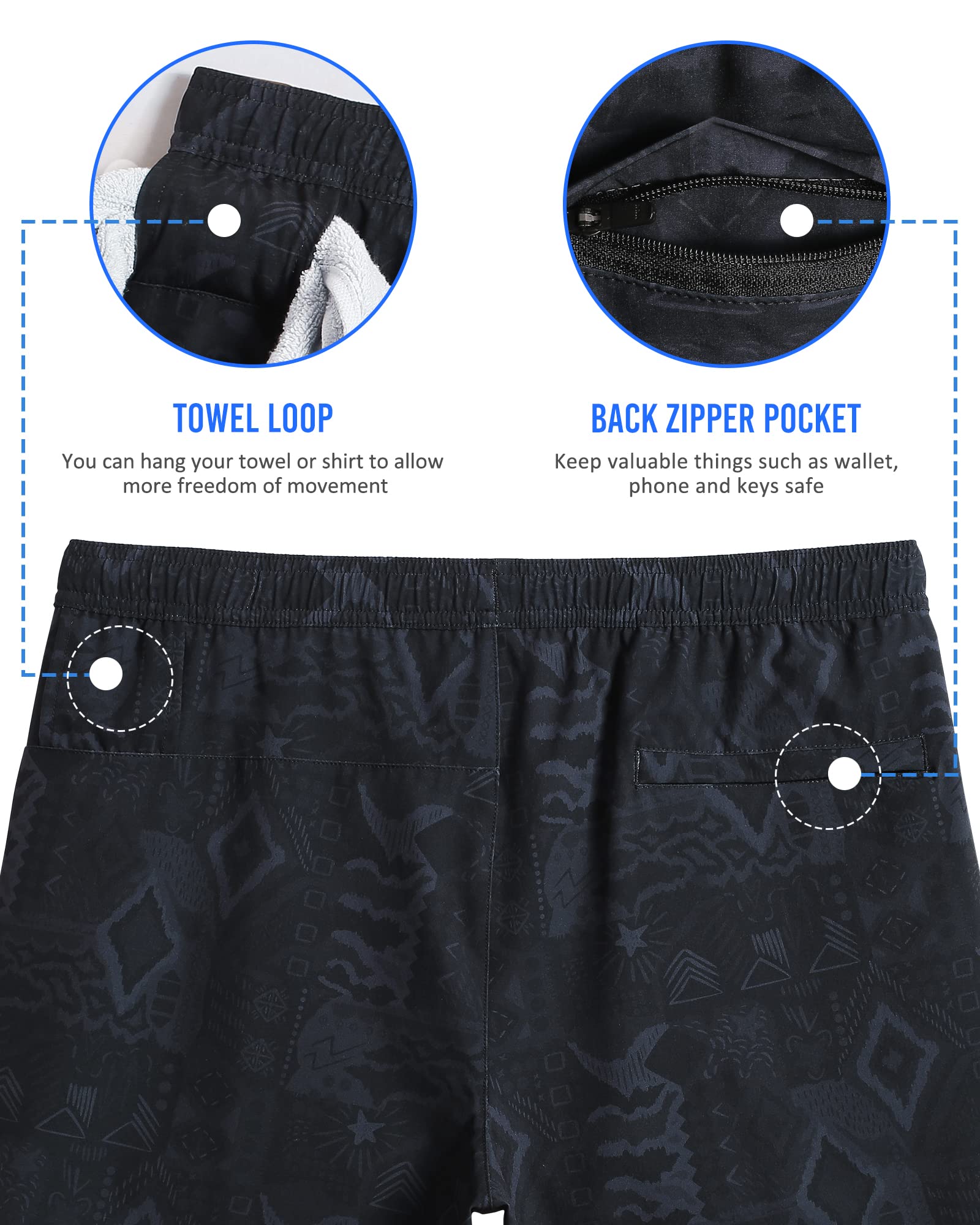 Maamgic Men's 5-Inch Quick Dry Gym Running Shorts - 2-in-1 Athletic Workout Shorts for Training, Jogging & Outdoor Sports | Lightweight & Breathable