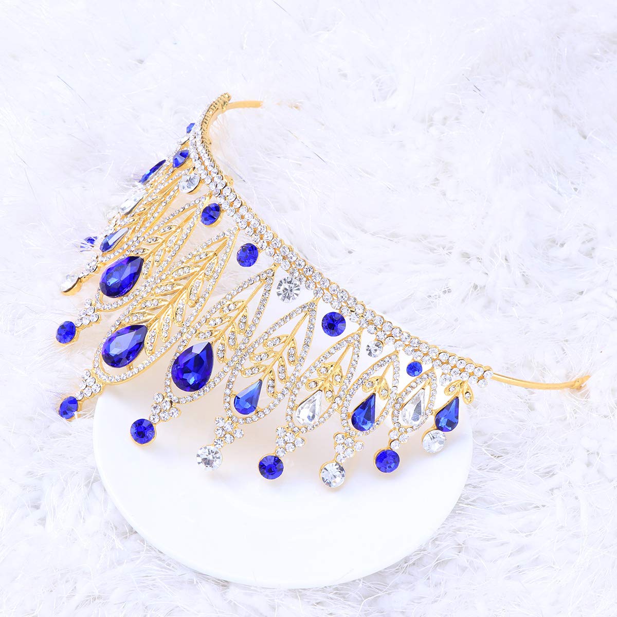 Elegant Silver Rhinestone Tiara Crown for Women - Baroque Bridal Wedding Headpiece, Princess Birthday Party Queen Crown | Perfect for Brides, Prom, Pageants & Special Occasions
