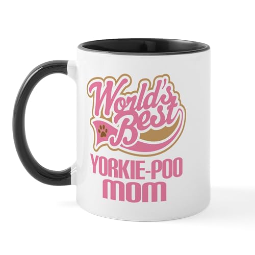 White/Black Inside - Yorkie Poo Dog Mom Mug
