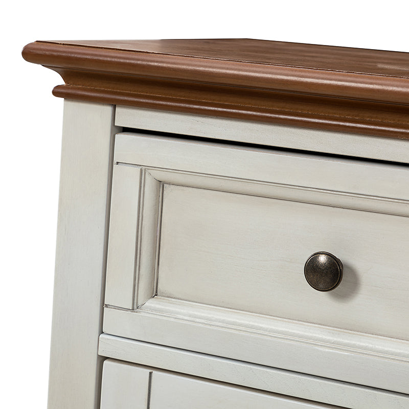 Raphael 58-Inch Wide 3-Drawer Sideboard Buffet Cabinet - Perfect for Dining Room Storage & Living Room Organization