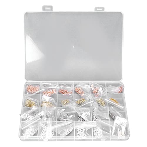 24 Grids Nail Art Rhinestones Kit - DIY Nail Decoration Supplies Set with Bow Knots for Professional & Home Salon Use - Perfect for Manicures, Pedicures, and Nail Art Designs