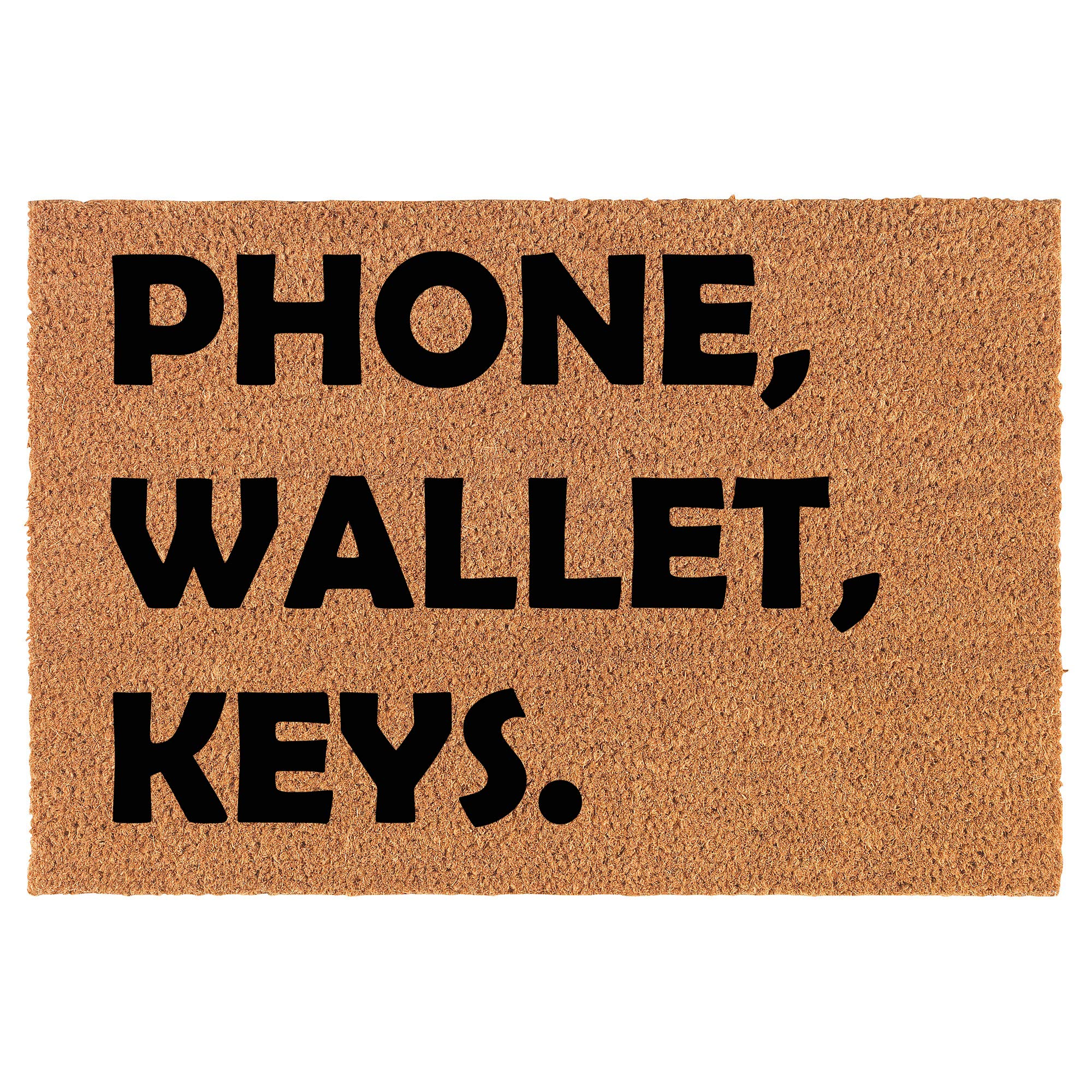 Premium Coir Doormat for Front Door - Natural Coconut Fiber Welcome Mat (24